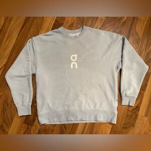 On running On cloud Blue Club Crew Sweatshirt WOMANS Medium